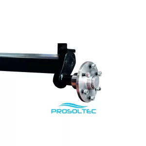 Eje de torsión con capacidad de 1800kg. Apernadura 6x139