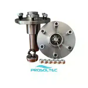 Par de maza y muñon para eje de torsión para carro de arrastre 6x139 1500/1800Kg