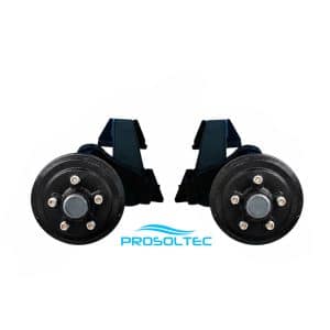 EJE DE TORSIÓN REGULABLE CON FRENO ELÉCTRICO 1500KG 5X114